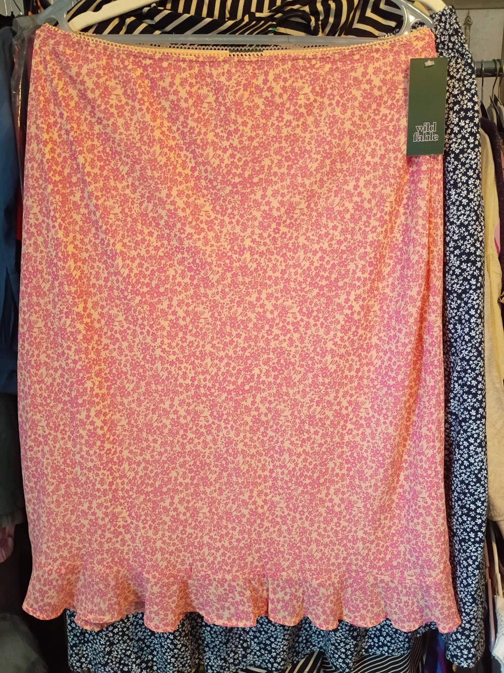 wild fable Pink Floral Print Skirt